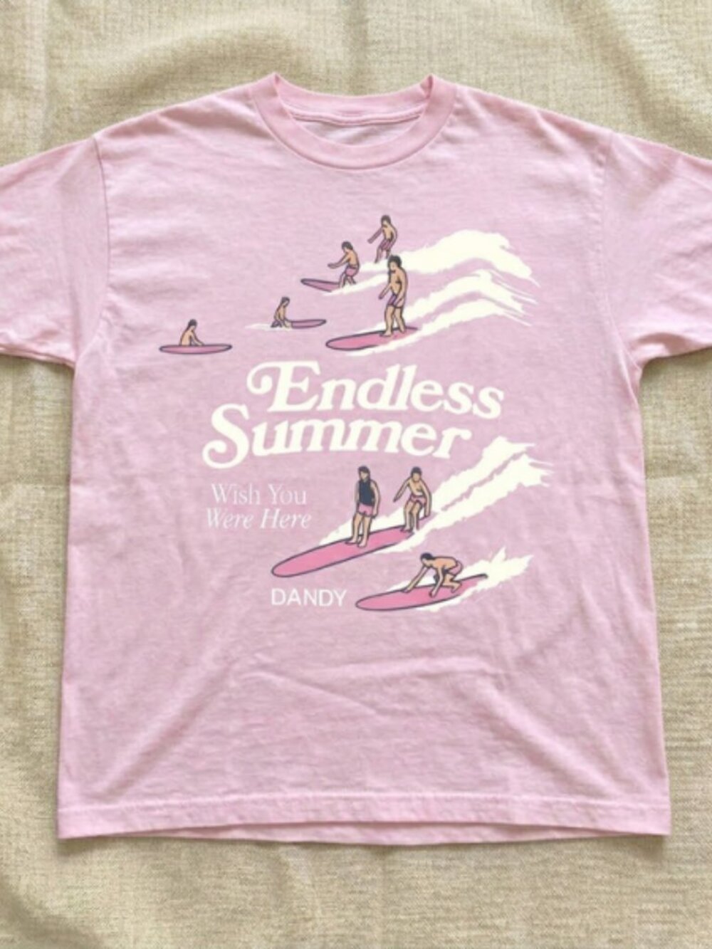 Vintage Style "Endless Summer" Surfing Graphic T-Shirt